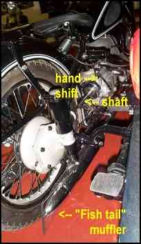 BMW R51/3 hand shift, fishtail mufflers